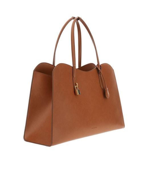 Stella McCartney Brown Ryder Embossed Weekender Bag