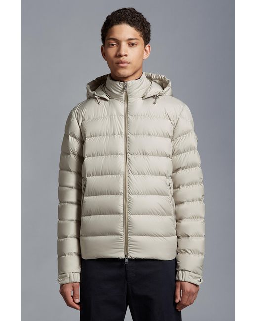 Moncler Gray Arneb Zip-Up Padded Jacket for men