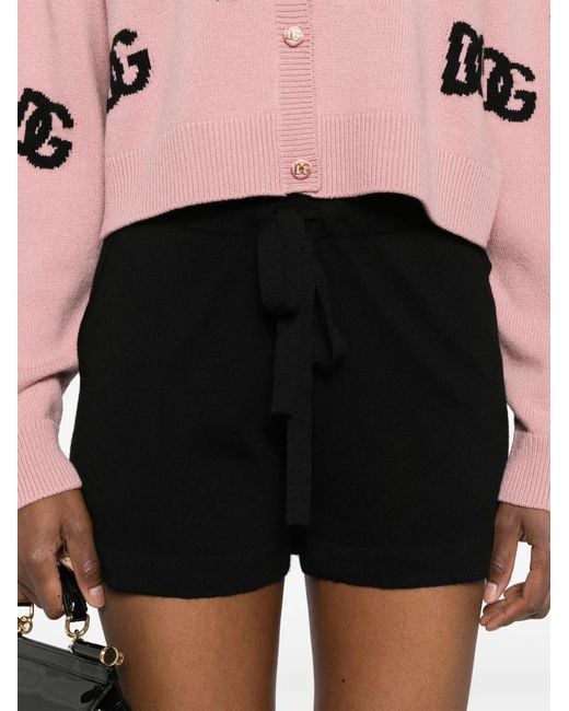 P.A.R.O.S.H. Black Drawstring Shorts