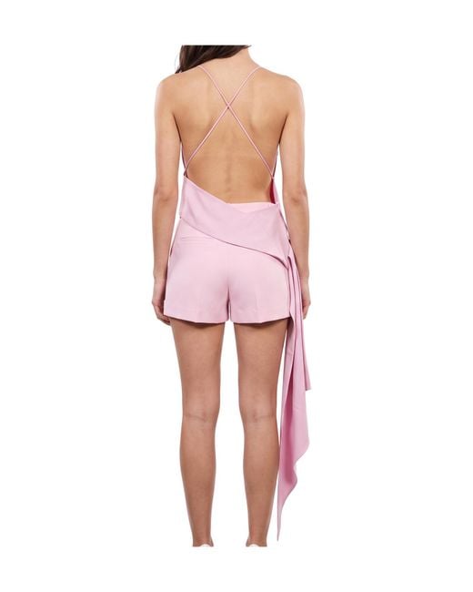 Alex Perry Pink Spaghetti-Strap Top