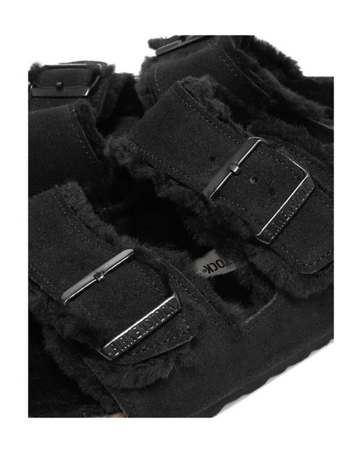 Birkenstock Black Logo Detail Sandals for men