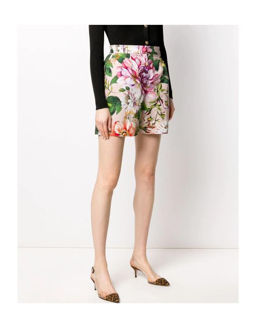 Dolce & Gabbana Multicolor Floral Print Shorts