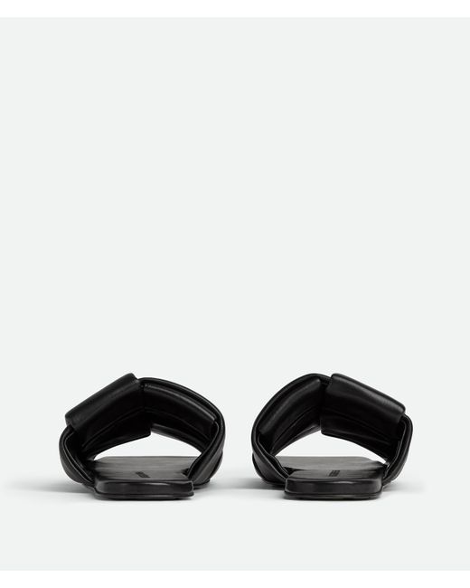 Bottega Veneta Black Padded Intreccio Mules for men
