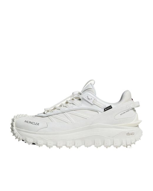 Moncler White Trailgrip Gtx Drawstring Sneakers for men