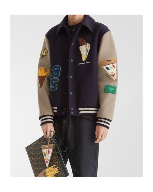Fendi Blue Jackets for men