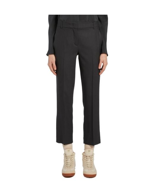 Marella Black Belt Loop Casual Pants