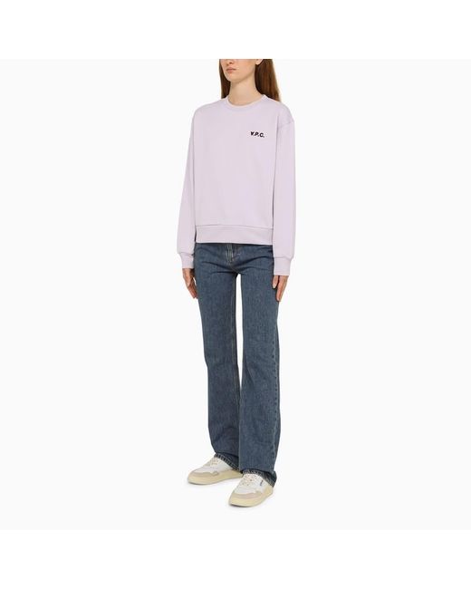 A.P.C. Purple Long-Sleeved Sweater