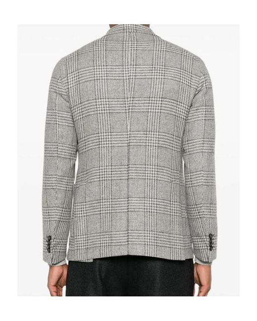 Tagliatore Gray Long-Sleeved Suit Jacket for men
