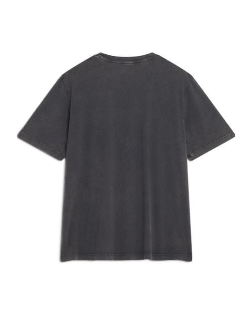 Maison Kitsuné Black Maison Kitsuné 2002 Logo T-Shirt for men