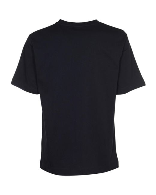 Dries Van Noten Black Short-Sleeved Crewneck T-Shirt for men