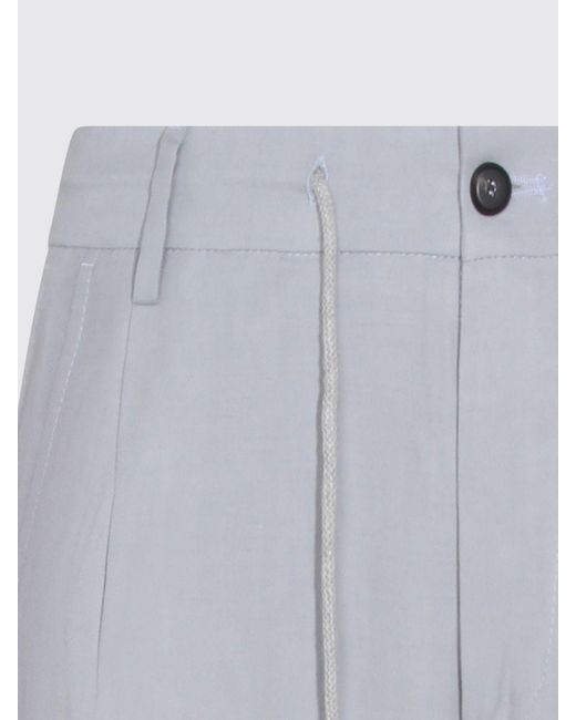 Eleventy Gray Drawstring Waist Pants for men