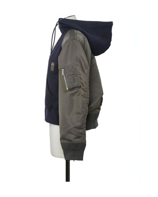 Sacai Blue Sponge Sweat Hoodie