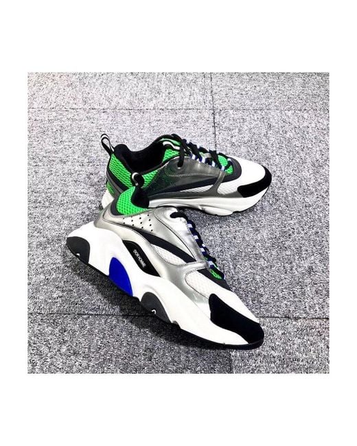 Dior Green Strap-Up Casual Sneakers for men
