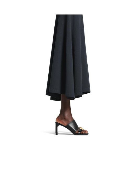 Balenciaga Black Bel Air Buckle Detailed Sandals