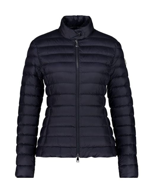 Moncler Blue Igle Zip-Up Padded Jacket