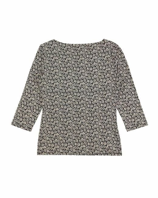 Weekend by Maxmara Gray V-Neck Printed T-Shirt