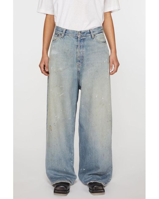 Acne Blue Super Baggy Fit Jeans