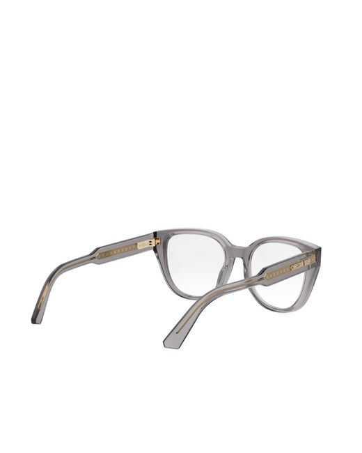 Dior Metallic Eyewear Cat-Eye Frame Glasses