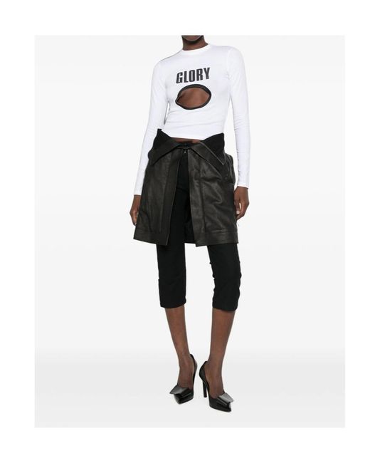 Jean Paul Gaultier White Long-Sleeved T-Shirt