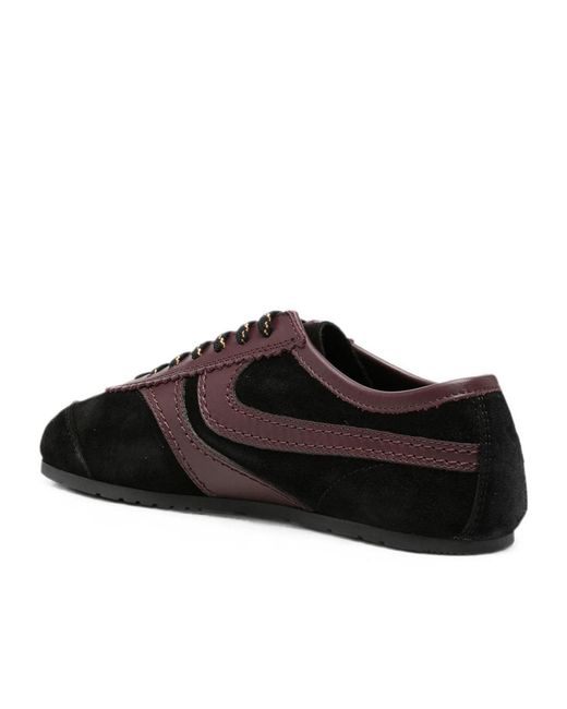 Dries Van Noten Black Lace-Up Low-Top Sneakers
