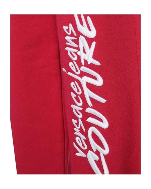 Versace Jeans Red Couture Elasticated Waistband Trackpants