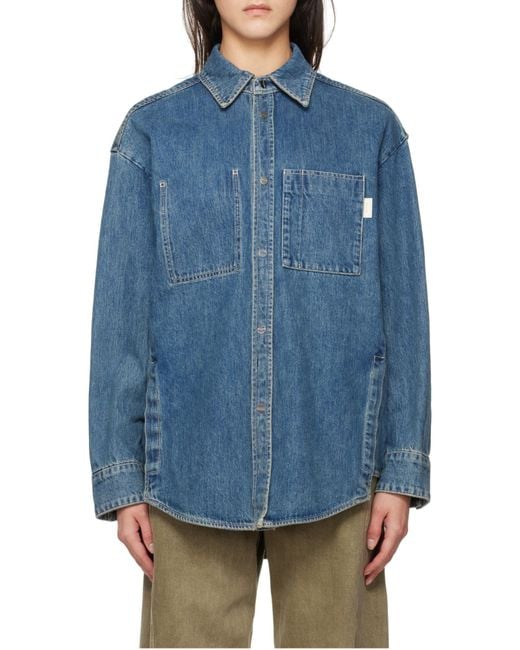 Wooyoungmi Blue Long-Sleeved Denim Shirt