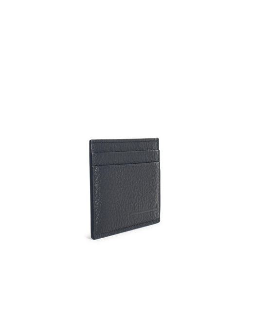 Tom Ford Blue Logo Printed Card Holder for men