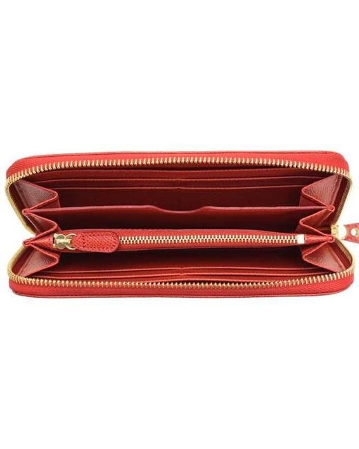 Ferragamo Red Long Purse