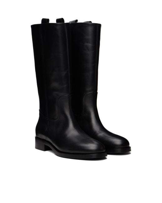 Aeyde Black Theo Leather Boots