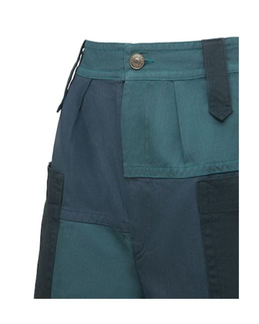 Isabel Marant Blue Stitched Casual Shorts