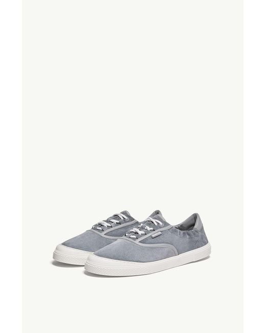 Moncler Gray Vera Leisure Suede Sneakers for men