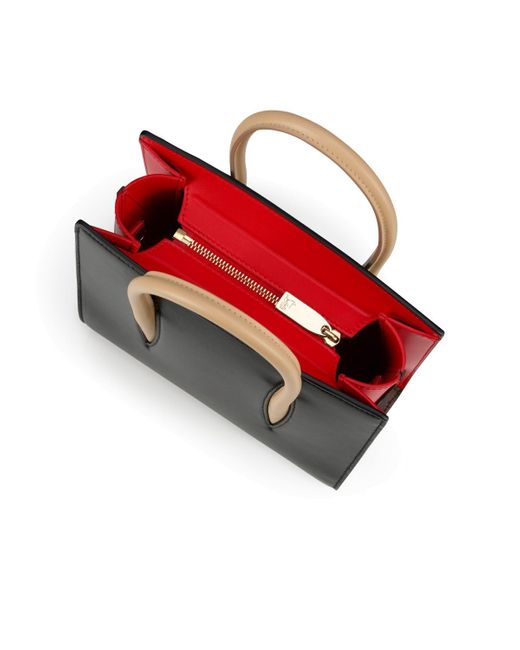 Christian Louboutin Black Logo-Detailed Top Handle Bag