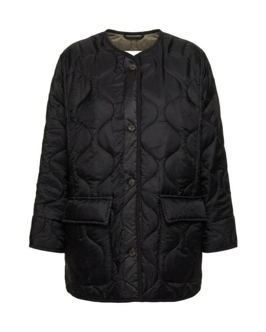Frankie Shop Black Teddy Quilted Jacket