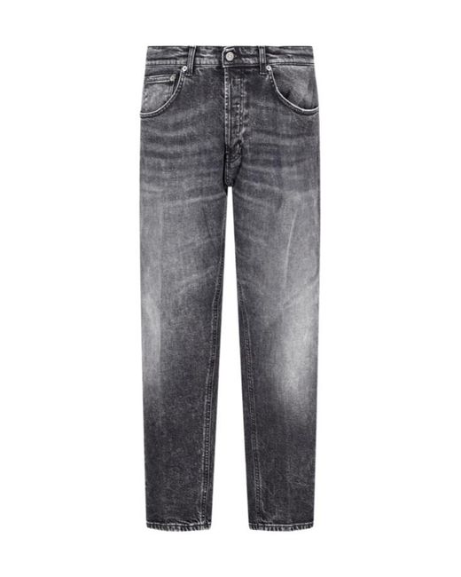 Dondup Gray Faded Wash Jeans for men
