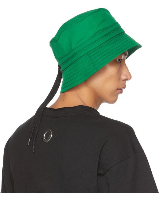 Craig Green Black Drawstring Bucket Hat for men