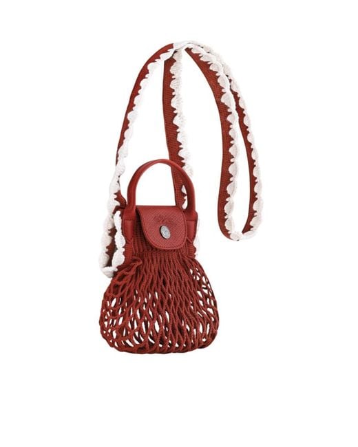 Longchamp Red Le Pliage Collection Xs Crossbody Bag