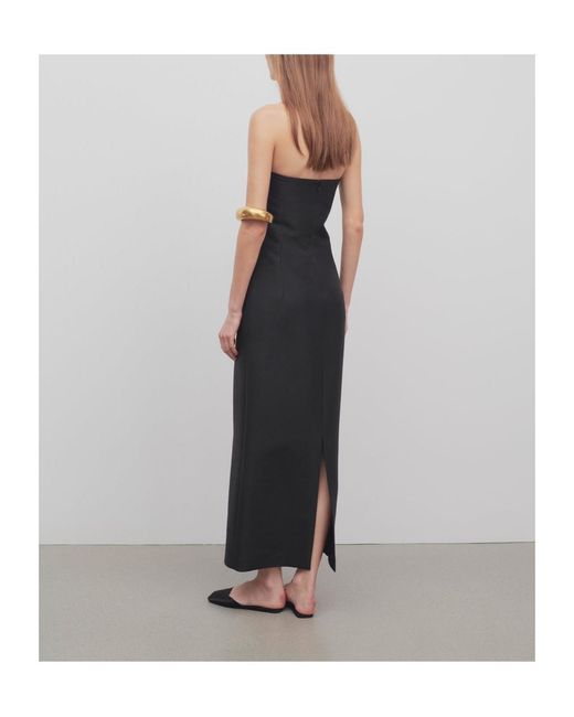 The Row Black Ward Dress