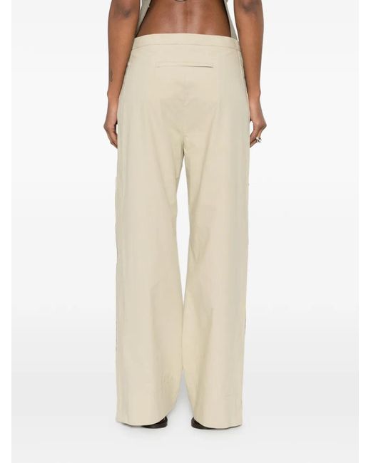 Calvin Klein Natural Gemma Wide-Leg Trousers