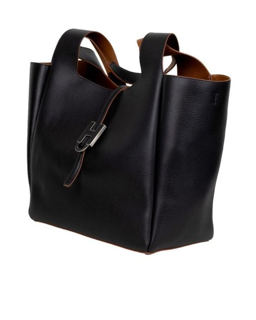 Hogan Black Logo Handbag