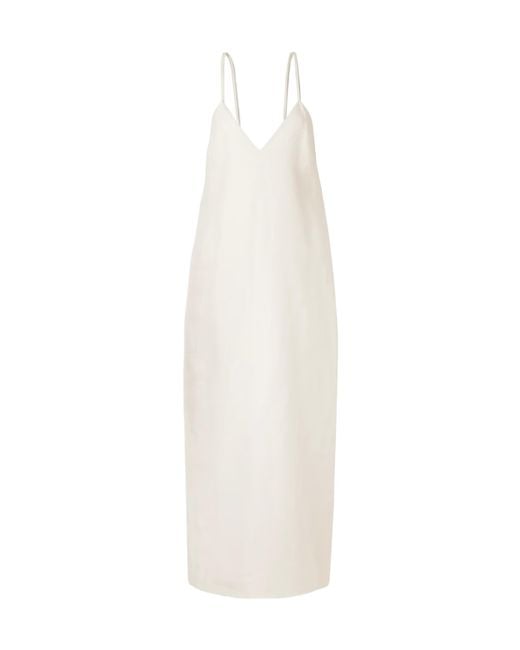 KHAITE Women's White Taja Long Dress - coffeafoods.com