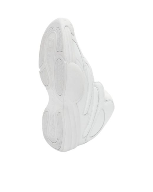 Alexander Wang White Hoop Lace-Up Sneakers