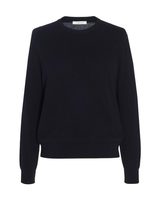 The Row Blue Crew Neck Cashmere Sweater for men