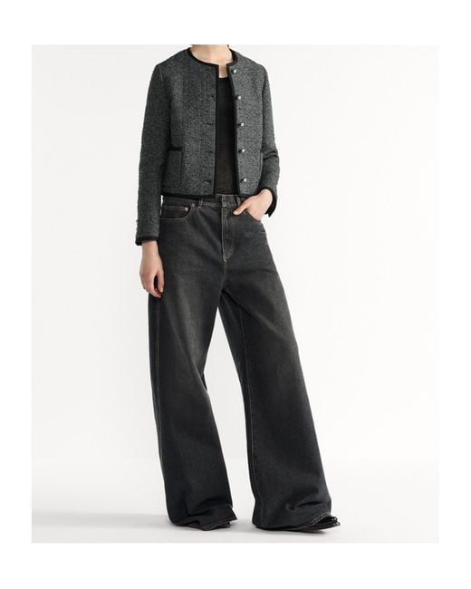 Dior Gray Macrocannage Cropped Jacket