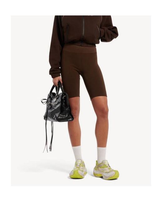 Balenciaga Brown Techwear Seamless Cycling Shorts