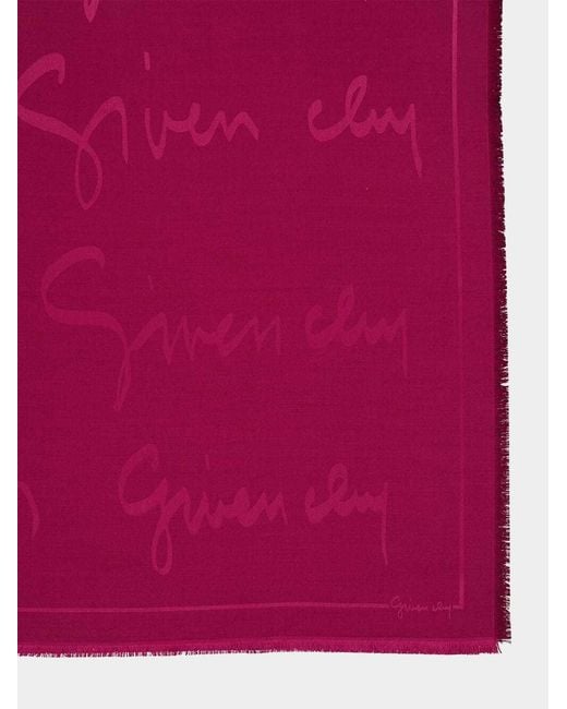 Givenchy Purple Square Scarf