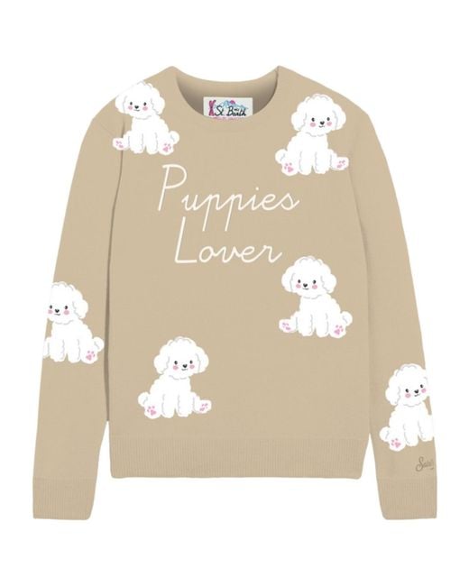 Mc2 Saint Barth White Long-Sleeved Sweater