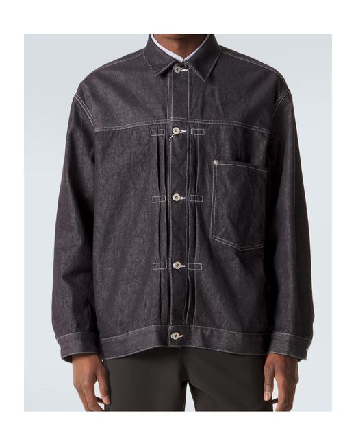 Comme des Garçons Blue Denim Jacket for men