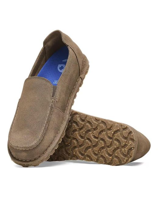 Birkenstock Brown Utti Suede Slip-On Shoes