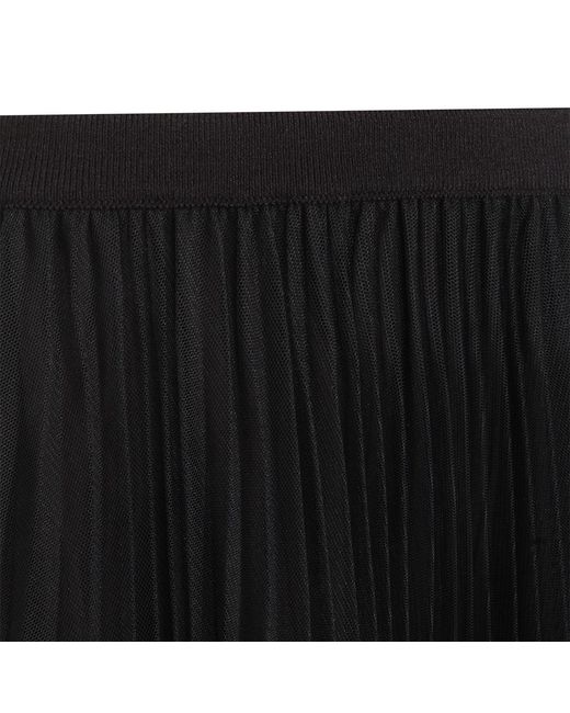 Fabiana Filippi Black Wide Pleated Tulle Skirt