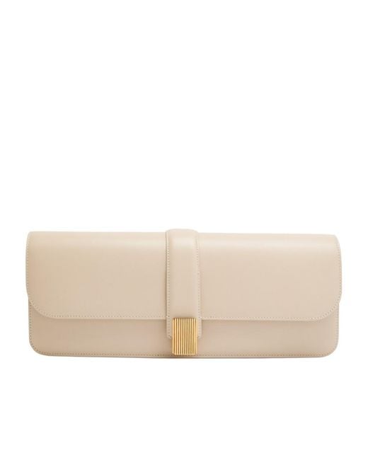 Khaite Natural Blake Leather Clutch